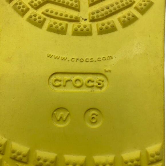 Crocs Womens Toe Post Flip Flop Yellow Floral Tie Dye Boho Summer Shoes … - Picture 5 of 5